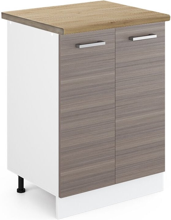 Thumbnail - Vicco - Küchenunterschrank R-Line, Grau, 60 cm , ap Eiche