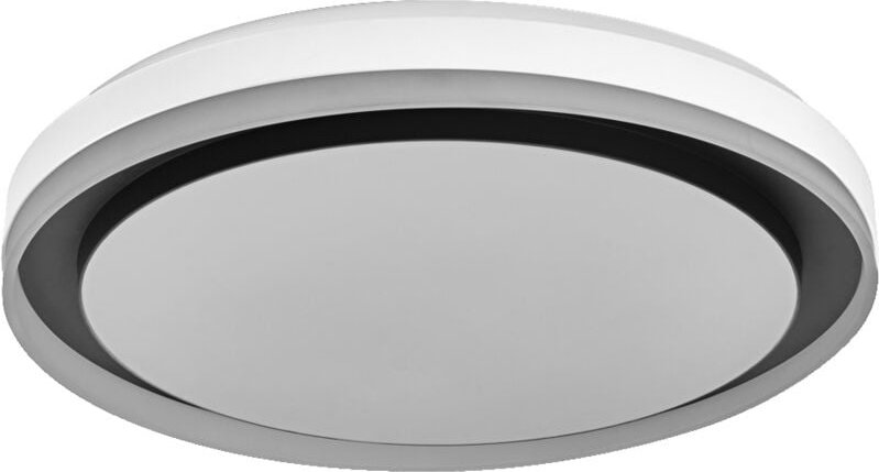 Smart + wifi led Deckenleuchte, weiß/schwarz, 38W, 1050lm, Weißlichtfunktion, dimmbar, dynamischer Magic-RGB Lichteffekt...