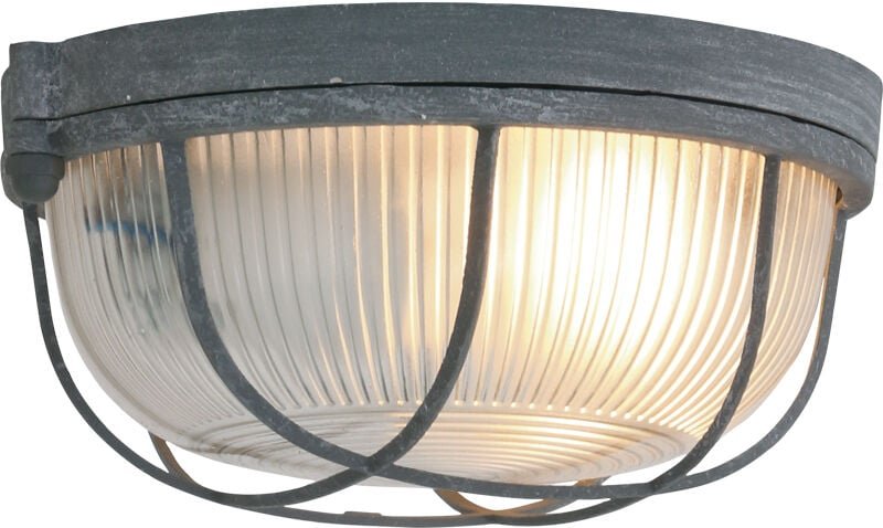 Steinhauer - Mexlite - deckenleuchte - Lisanne - grau - glas metall - ø 17cm -