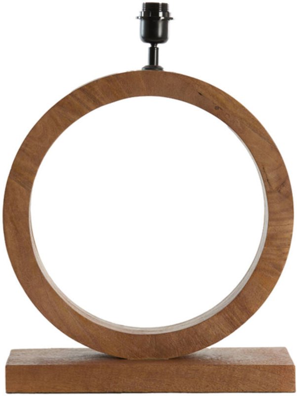 Light & Living - tischlampe - Tinar - braun - holz - einzelne