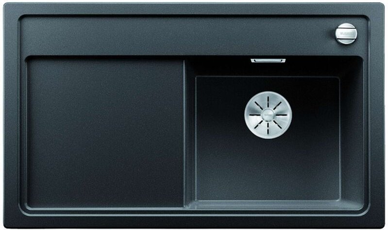 Blanco Zenar 45 - Silgranitspüle, 86x51 cm, mit Ablaufsystembedienung, Schwarz 526037