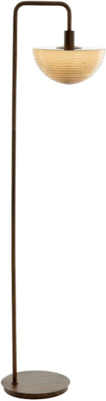 Stehlampe - Baylie - braun - glas metall - - Light&living