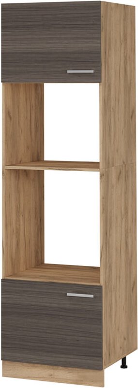 Mikrowellenumbauschrank R-Line, Edelgrau, 60 cm, Vicco