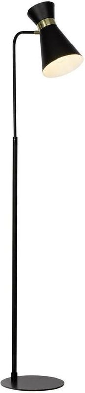 Thumbnail - Les Tendances - brilliant Lampe Goldy Standleuchte 1flg schwarz-matt/gold 1x A60, E27, 28W, g.f. Normallampen n. ent. Fü...
