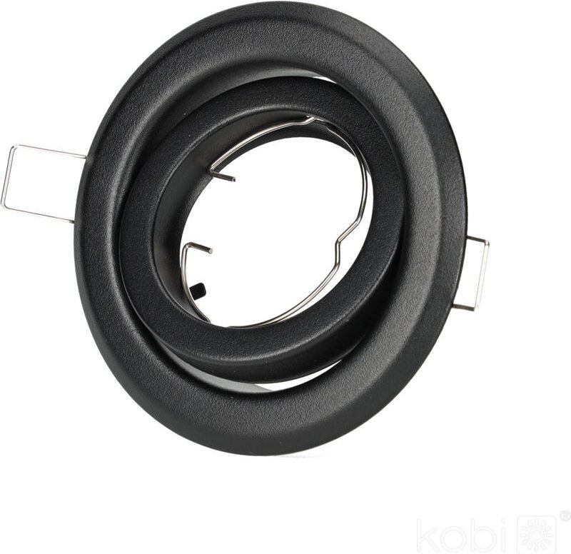 Schwarzer runder Zierring