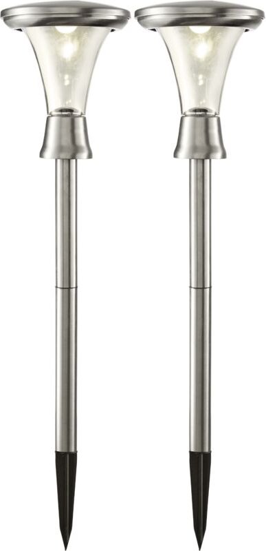 Star Trading - Best Season Solar Beleuchtung, Turin, silber, 13.5x47x13.5 cm