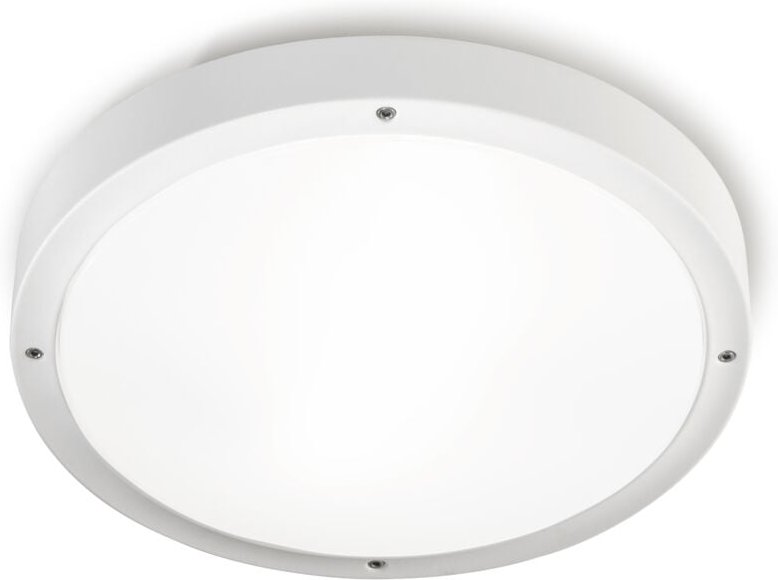 LedsC4 Basic Sensor Plafón de Techo o Aplique Pared para Exterior Sensor Crepuscular de Movimiento. Luz led Cálida IP65