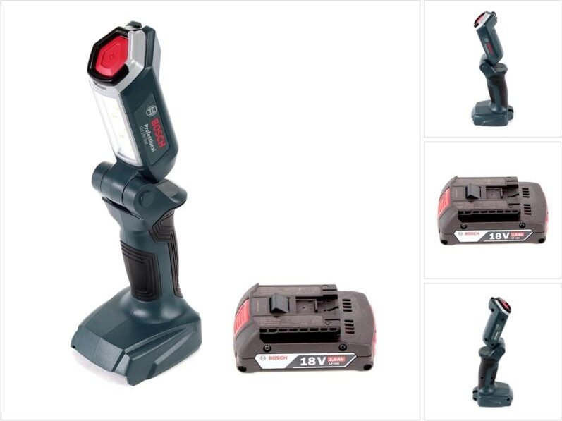 Bosch GLI 18V-300 Akku LED Lampe 18V 300lm + 1x 2,0Ah Akku - ohne Ladegerät