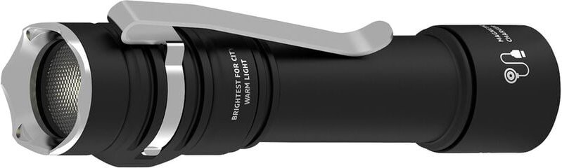 ArmyTek Prime C2 Pro Magnet USB Warm LED Taschenlampe mit Gürtelclip, mit Holster akkubetrieben 223