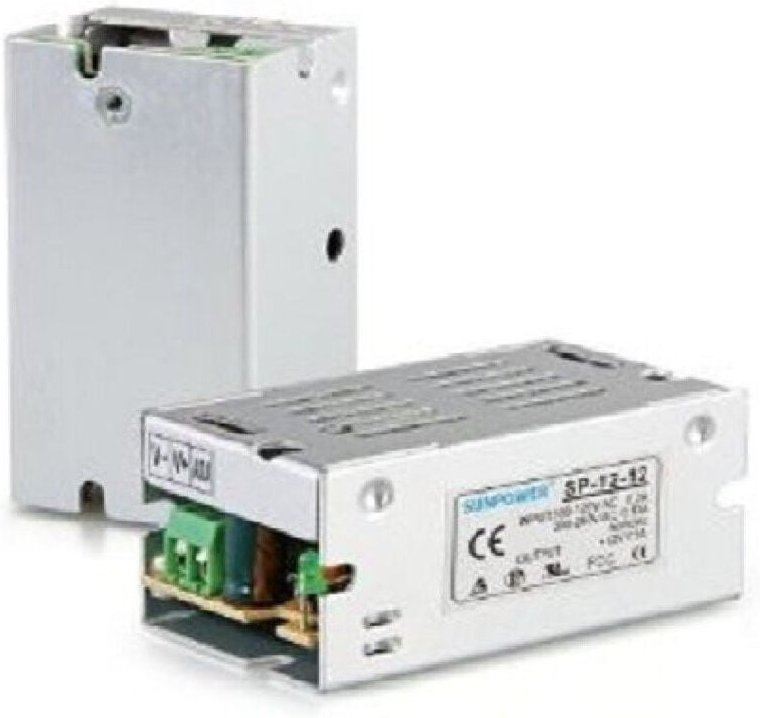 Trade Shop Traesio - Trade Shop - netzteiltransformator 220V12V 1A ampere 12 watt led strip -