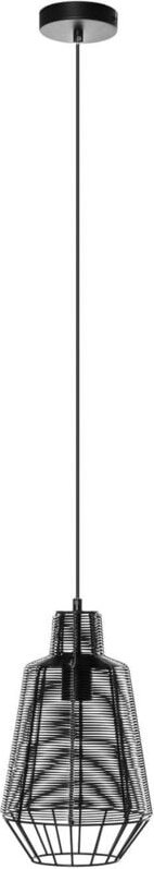 Tinko Käfig-Pendelleuchte, schwarz, 20 cm - Schwarz - Lucande