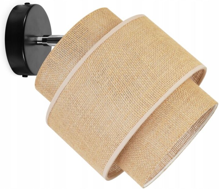 Deckenleuchte, Wandleuchte, Lampenschirm, Boho, Jute, 20 Cm