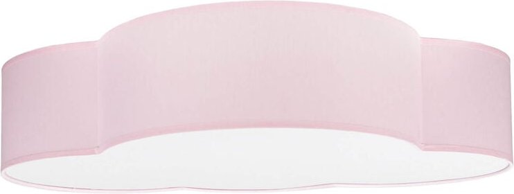 Licht-erlebnisse - Kinderzimmerleuchte Decke Rosa Stoff Wolke 2x E27 Deckenlampe Baby Kinder