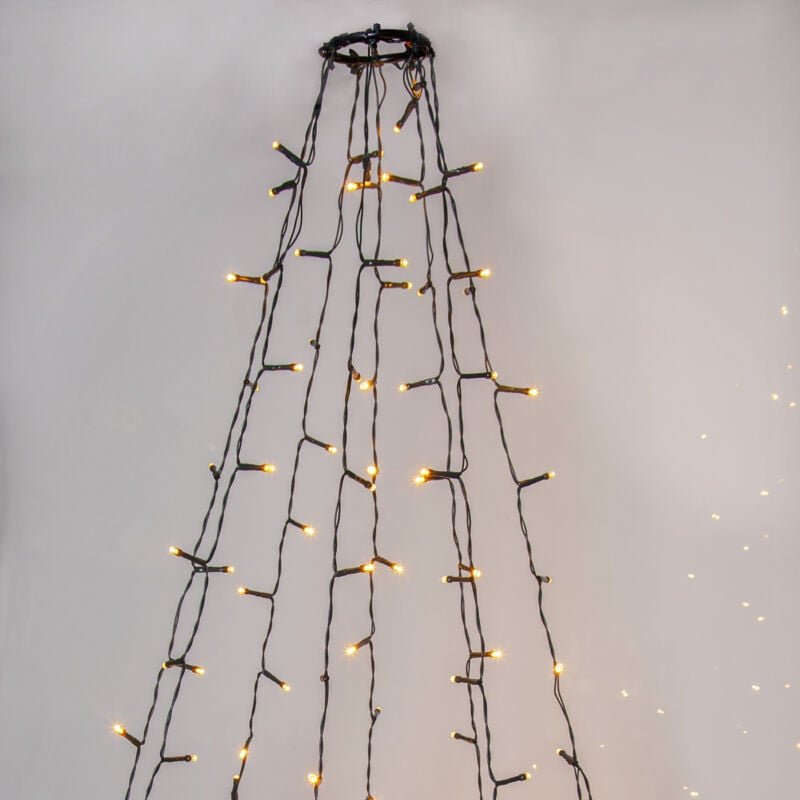 Thumbnail - Star Trading - led Baummantel-Lichterkette Golden Warm White 160 LEDs für outdoor