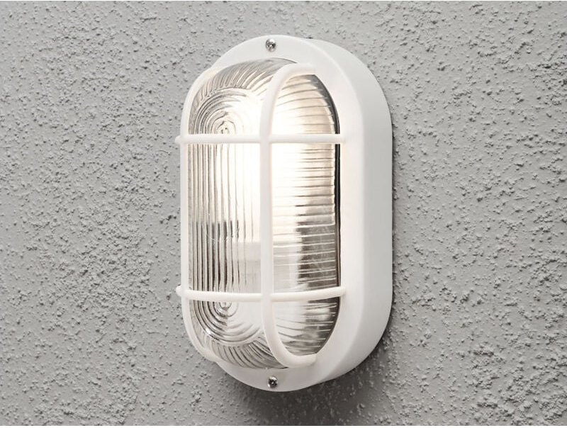 Kellerleuchte elmas für Wand-& Deckenmontage Weiß, Höhe 20cm