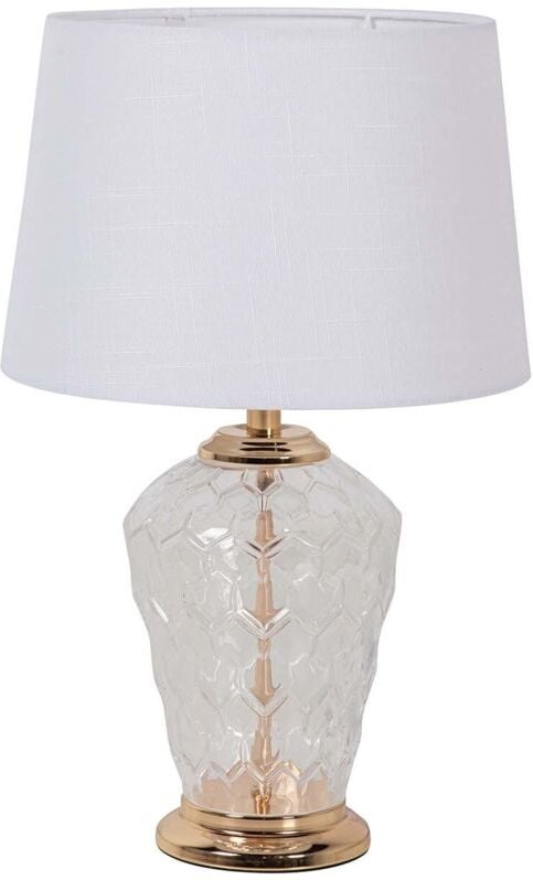 Metall-Glas-Tischlampe 31X31X49 cm