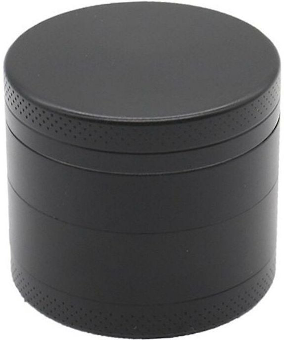 Gewürzmühle, 4-lagige Mühle, 5,1 cm, Gewürzmühle, Lebensmittel-Zinklegierungsmahlung, schwarz