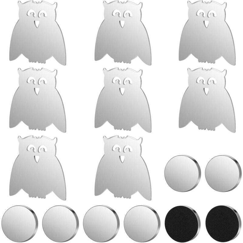(Eule, 5,6 x 5,7 cm) 8er-Pack Tischdeckenbeschwerer mit Magneten für den Außenbereich, Tischdeckenhalter, Vorhangbeschwe...