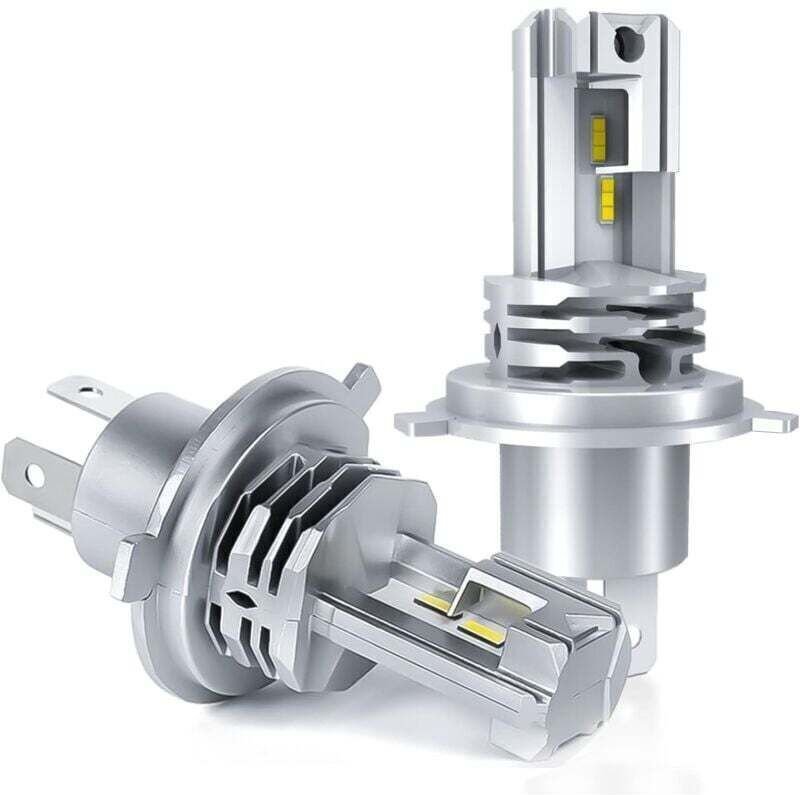 H4 LED-Lampe, 6500K Weiß für 12V-24V Auto-Fern-/Abblendlicht-Umrüstsatz (2 Stück).