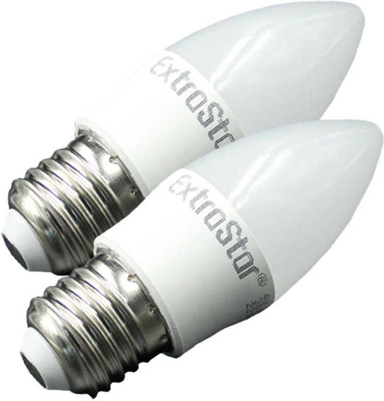 Trade Shop Traesio - Trade Shop - 2er-Set E27 4W siluro led-lampe warm- und kaltweisses licht niedriger verbrauch -