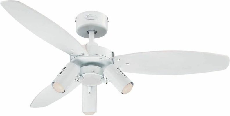 Deckenventilator Jet Plus Weiß 105 cm mit Licht