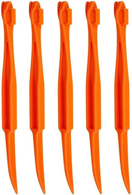 5 multifunktionale Orangenschäler aus Kunststoff, leicht zu öffnen und zu reinigen, für Zitrusfrüchte und Zitronen