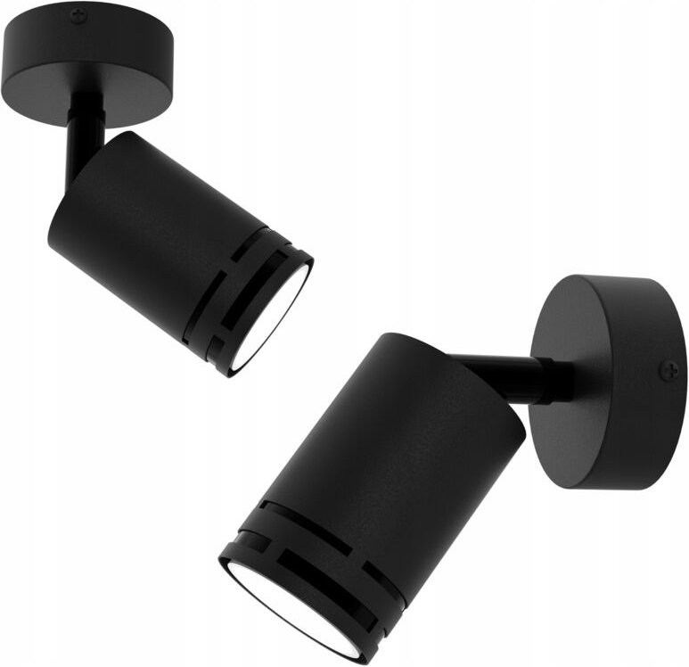 Wandleuchte Deckenleuchte Schwarz Beweglicher LED GU10 Spot Strahler