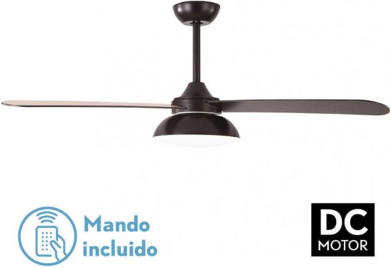 Ventilator dc umi 24w braun 3 Flügel braun/haya 132d rev. 132d 2950lm 3000-4000-6000k 2flügel w/remote, memory & timer