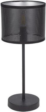 Fabrilamp - Anastasia Tischleuchte 1xe14 schwarz/schwarz-silber 42,5x17x17 cm