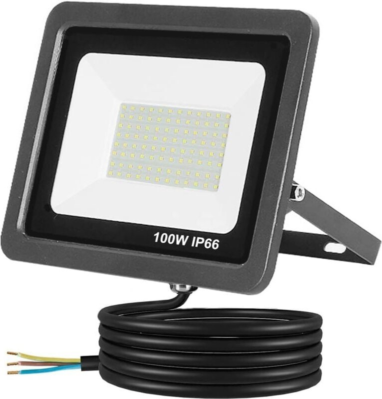100W LED-Flutlicht, Superhelles LED-Flutlicht für den Außenbereich, Wasserdichtes LED-Flutlicht, Sicherheitsbeleuchtung ...