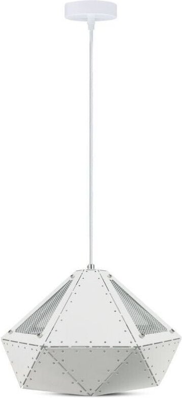 V-TAC VT-7310 Pastell Prisma weiß Hängendes Licht 1MT E27 Elegant Stylish metall IP20 - SKU 3948