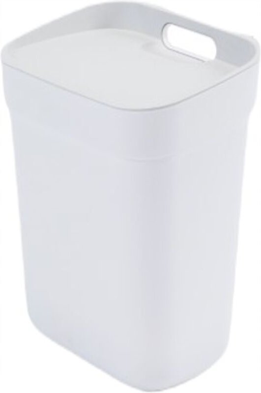 Kosz do segregacji śmieci 10l /biały/ jasny szary - Curver