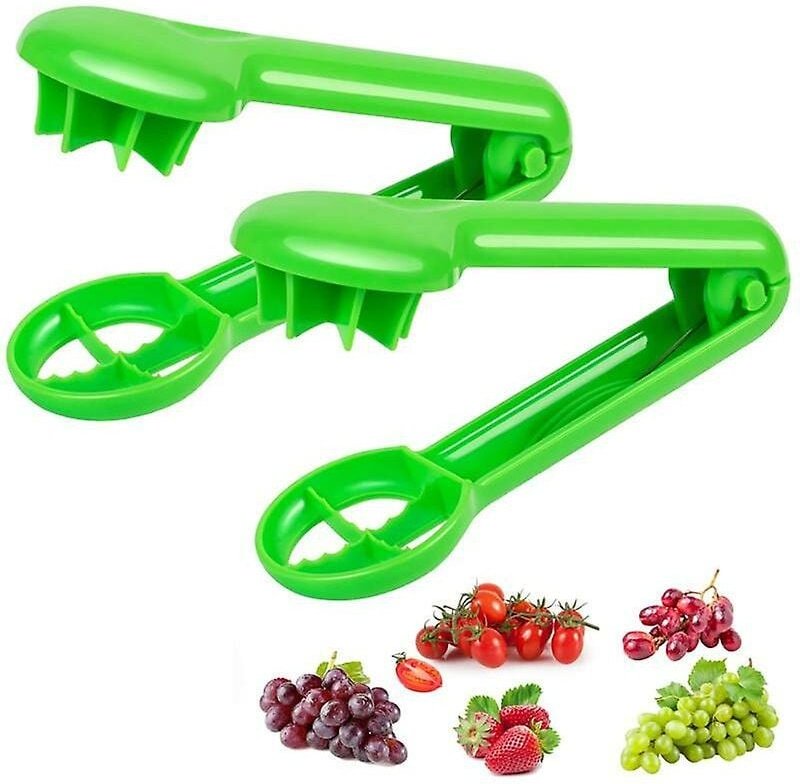 Traubenschneider für Kleinkinder, 2 Stück, kernloser Trauben-Baby-Kirsch-Erdbeer-Schneider für Gemüse-Obst-Salat