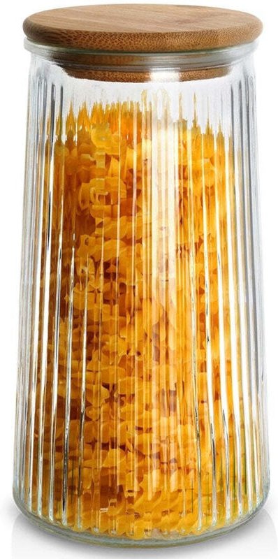 Excellent Houseware - Glass container with bamboo lid - airtight and dishwasher safe