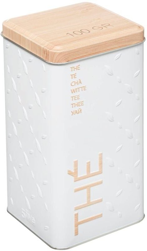 5five Simply Smart - Metalldose für losen tee scandinave nature weiß - 5five