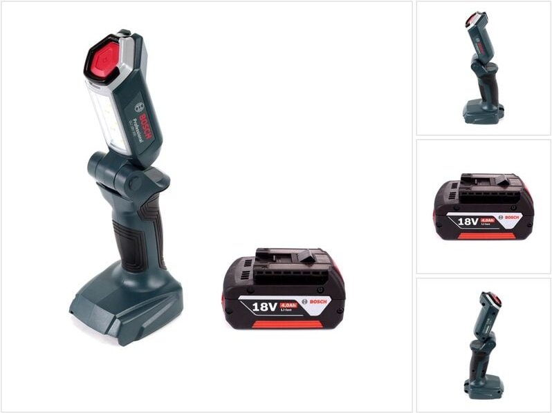 Bosch - Professional gli 18V-300 Akku Lampe + 1x gba 18 v 4,0 Ah Akku - ohne Ladegerät