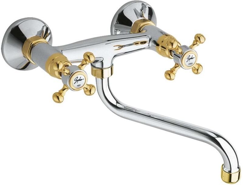 Reitano Rubinetteria Antea - Spültischarmatur Antea, verchromt / Gold 3062 - Sapho