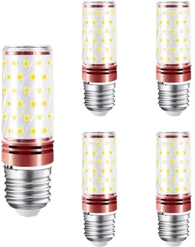 5er-Pack E27 24W LED-Maisglühbirnen, Kaltweiß 4000K (3000 Lumen), 100 Lumen pro Watt, 360° Abstrahlwinkel, energiesparen...