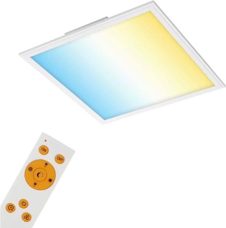 Led Panel Deckenlampe dimmbar Fernbedienung cct Weiß 24W Kunststoff Briloner