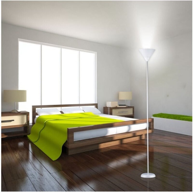 Trade Shop Traesio - Trade Shop - Stehlampe E27 Anschluss max 40W 178 cm Lampenschirm Lampenfassung Dekor Licht -