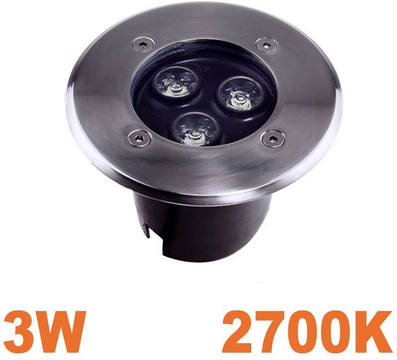 3W LED-Einbauleuchte Boden Outdoor IP65 Warmweiß 3000K