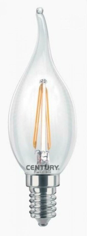 Century - Lampendinfilm led gefallener windstill 2w peak small e14 warm light 2700k inm1c-021427