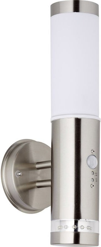 Brilliant - Bole G96131/82 Außenwandleuchte mit Bewegungsmelder Halogen E27 60 w Edelstahl