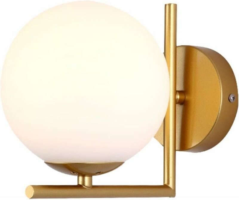Arup Gold Glaskugel Wandleuchter mit Licht Mid Century Modern Industrielle Wandleuchte