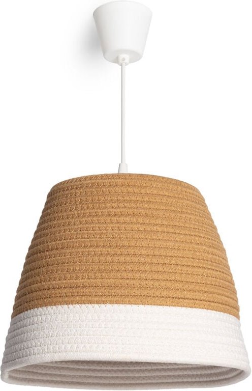 Pendelleuchte Naturfasern Begonia-S Braun