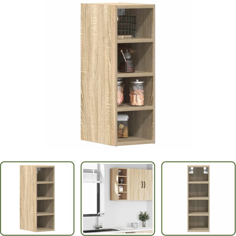 Küchenmöbel - Hängeschrank Sonoma-Eiche 20x29,5x60 cm Holzwerkstoff
