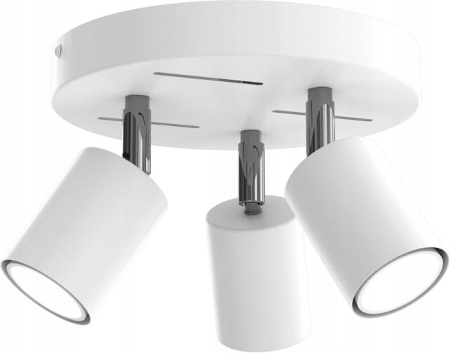 Deckenlampe Deckenlampe, verstellbarer Streifen, 3x GU10, weiß, chrom