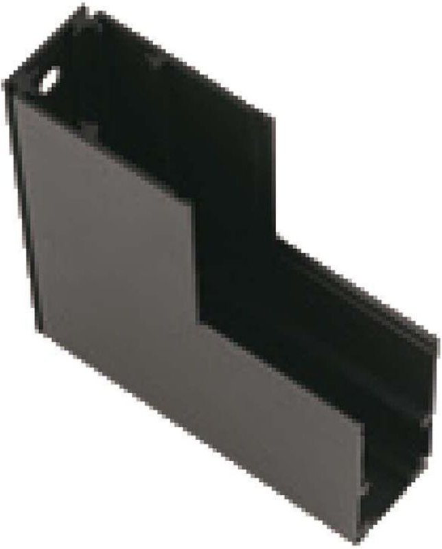 V-TAC L-förmiger vertikaler Verbinder für Magnetschienen, Farbe Schwarz