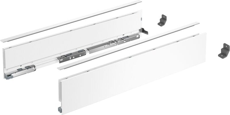 AvanTech You Schubkasten Set Schubkasten Set Höhe 101 - Schubkastensystem Nennlänge 350mm, Stahl weiß - Hettich