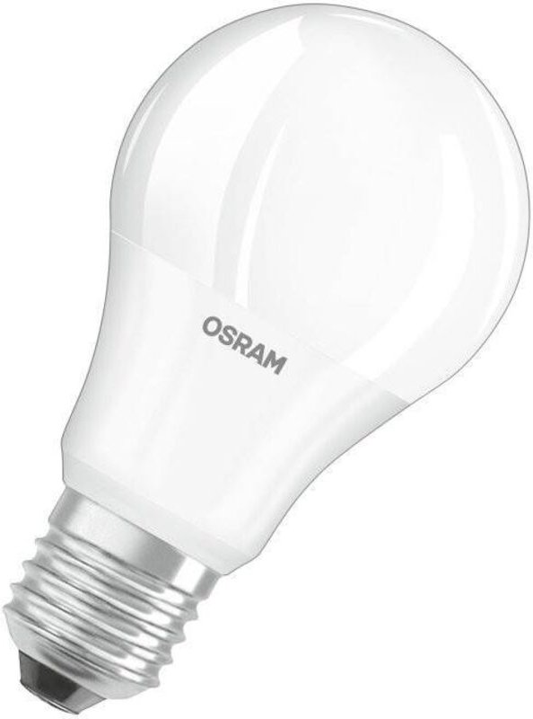 Osram - led Lampe mit E27 Sockel, Kaltweiss (4000K), klassiche Birnenform, 8.5W, Ersatz für 60W-Glühbirne, matt, led sta...